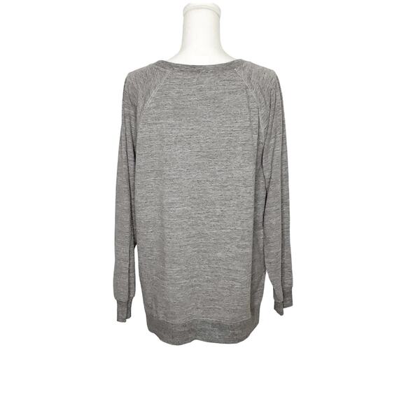 Wildfox Gray Iridescent Pour Favor Wine Sweatshirt Womens Medium - Picture 3 of 5